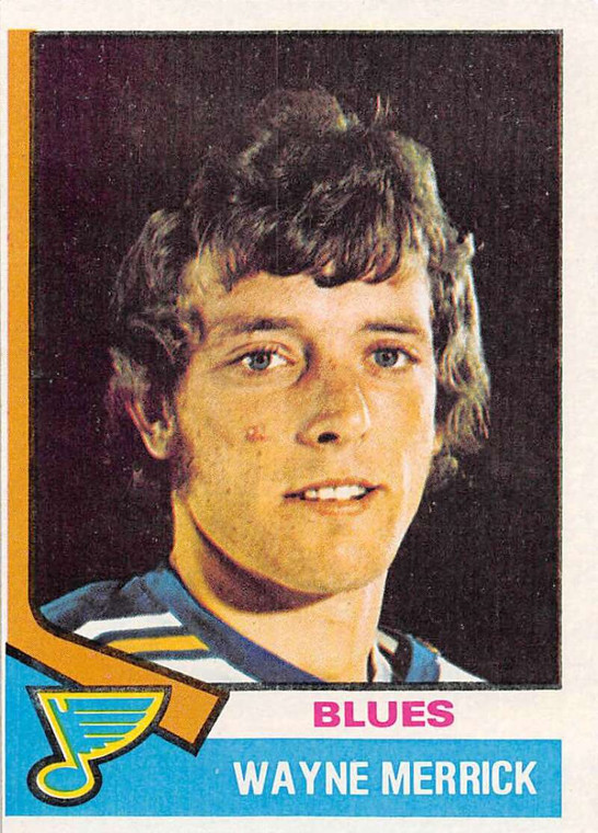1974-75 Topps #66 Wayne Merrick VG  RC Rookie St. Louis Blues 