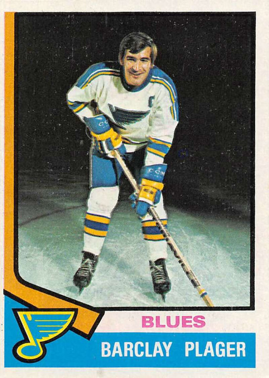 1974-75 Topps #87 Barclay Plager VG  St. Louis Blues 