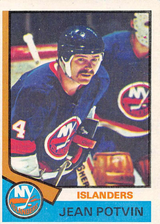 1974-75 Topps #101 Jean Potvin VG  RC Rookie New York Islanders 