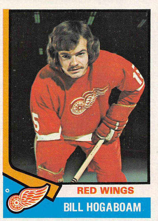 1974-75 Topps #116 Bill Hogaboam VG  RC Rookie Detroit Red Wings 