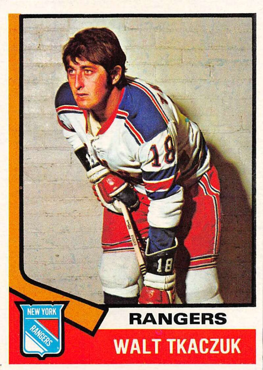 1974-75 Topps #119 Walt Tkaczuk VG  New York Rangers 