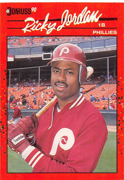 1990 Donruss #76 Ricky Jordan NM-MT Philadelphia Phillies 