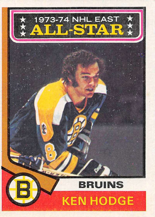 1974-75 Topps #128 Ken Hodge AS VG  Boston Bruins 