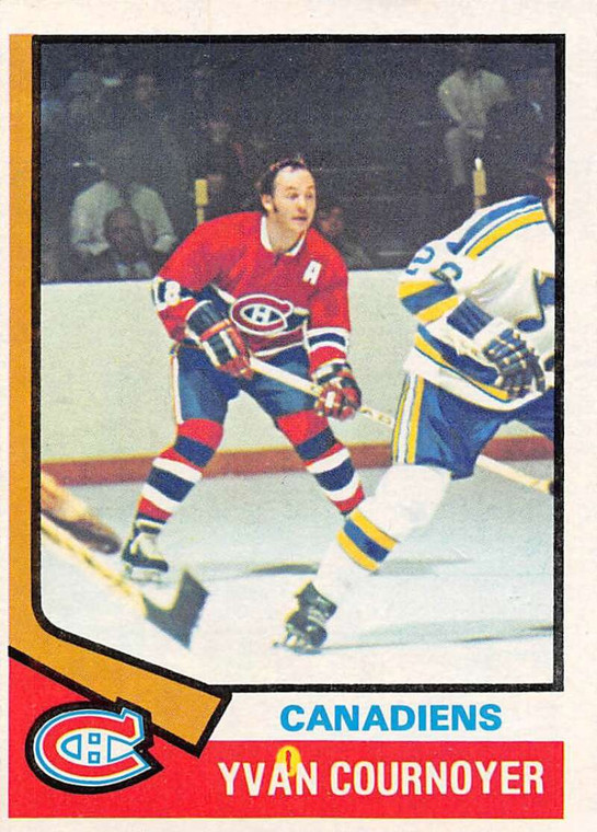 1974-75 Topps #140 Yvan Cournoyer VG  Montreal Canadiens 