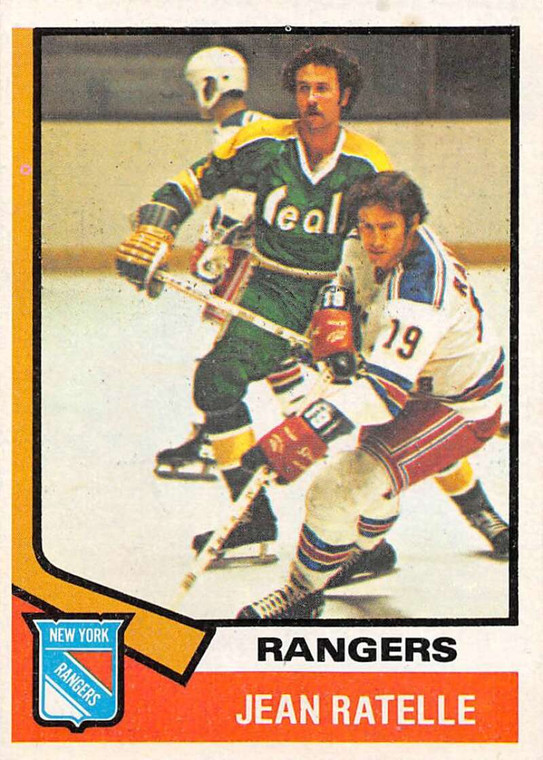 1974-75 Topps #145 Jean Ratelle VG  New York Rangers 