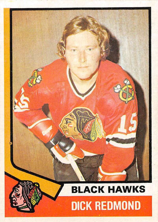 1974-75 Topps #186 Dick Redmond VG  Chicago Blackhawks 
