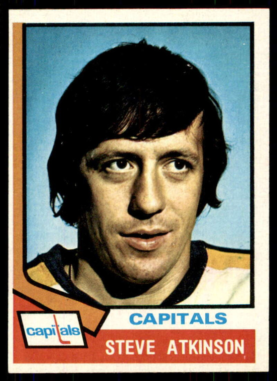 1974-75 Topps #192 Steve Atkinson VG  Washington Capitals 