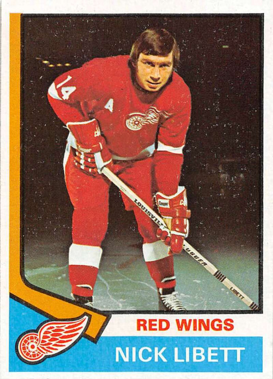 1974-75 Topps #193 Nick Libett VG  Detroit Red Wings 