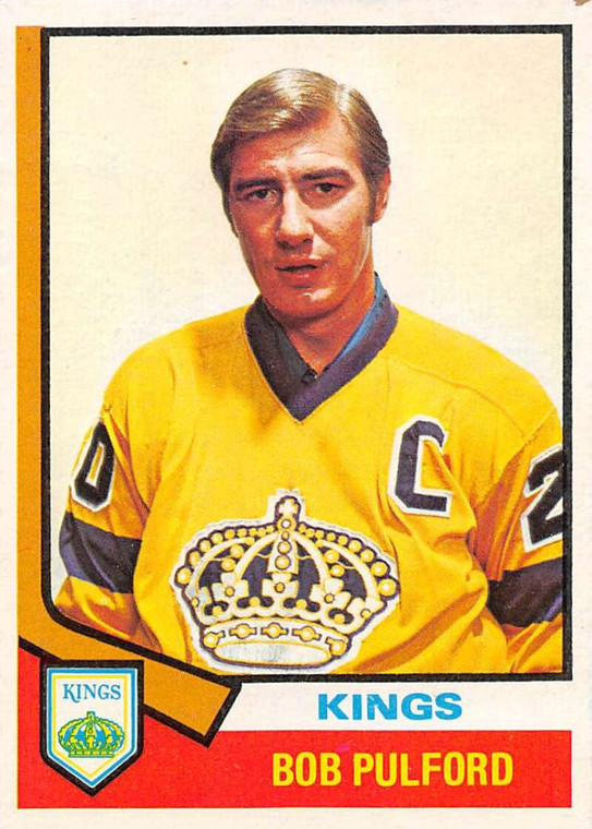 1974-75 Topps #229 Bob Pulford CO VG  Los Angeles Kings 