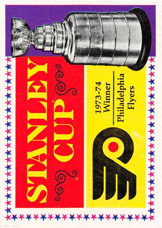 1974-75 Topps #250 Philadelphia Flyers Stanley Cup VG  Philadelphia Flyers 