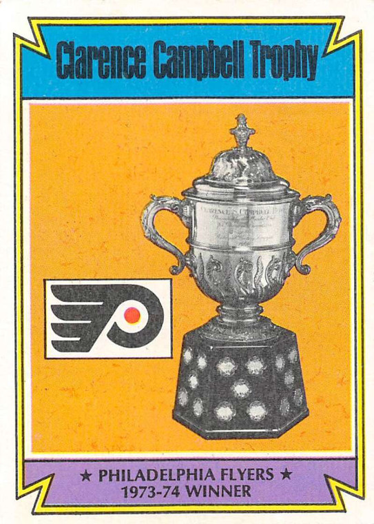 1974-75 Topps #253 Philadelphia Flyers Campbell Trophy VG  Philadelphia Flyers 