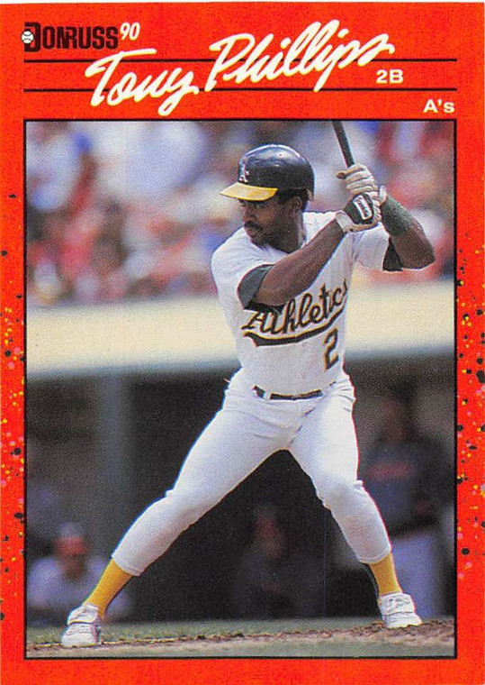 1990 Donruss #91 Tony Phillips NM-MT Oakland Athletics 
