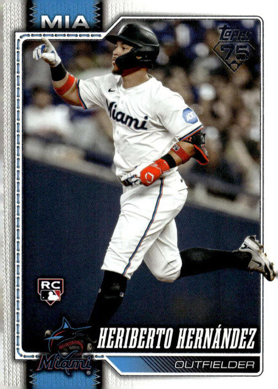 2026 Topps #578 Heriberto Hernandez NM-MT  RC Rookie Miami Marlins 