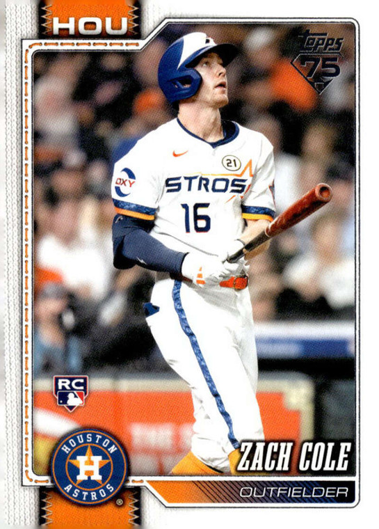2026 Topps #601 Zach Cole NM-MT  RC Rookie Houston Astros 