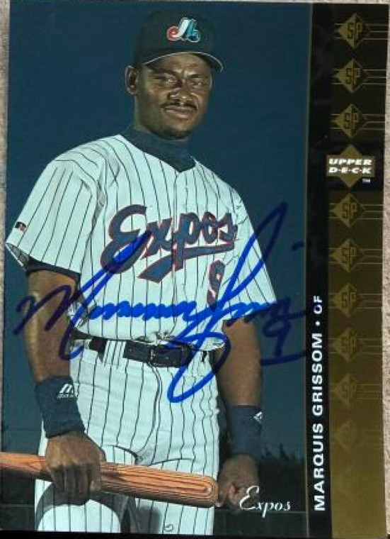 Marquis Grissom Autographed 1994 SP #84 Montreal Expos Card