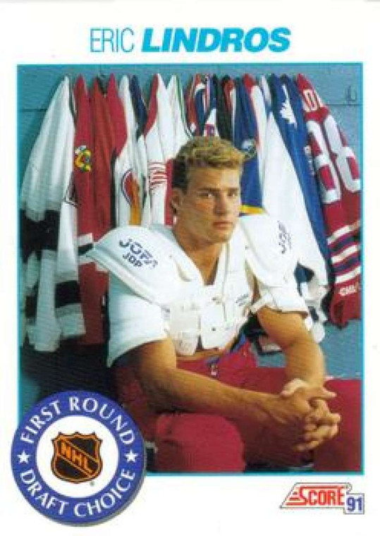 1991-92 Score Canadian Bilingual #329 Eric Lindros NM-MT  
