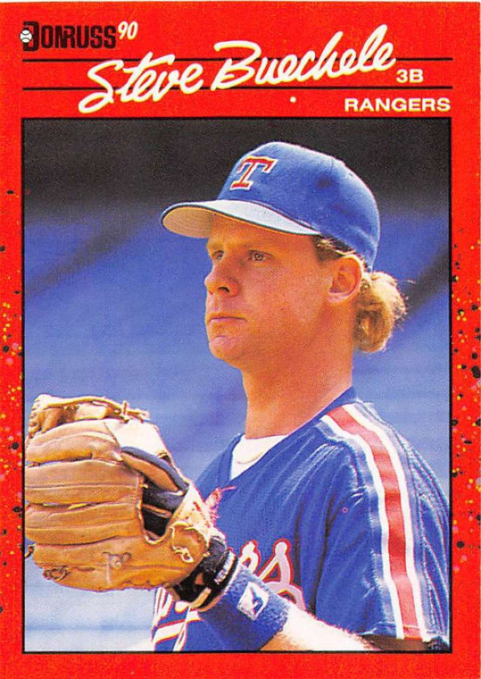 1990 Donruss #107 Steve Buechele NM-MT Texas Rangers 