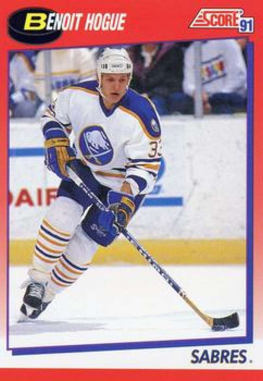 1991-92 Score Canadian Bilingual #134 Benoit Hogue NM-MT  Buffalo Sabres 