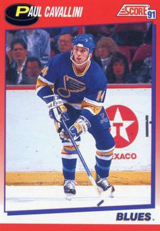 1991-92 Score Canadian Bilingual #107 Paul Cavallini NM-MT  St. Louis Blues 