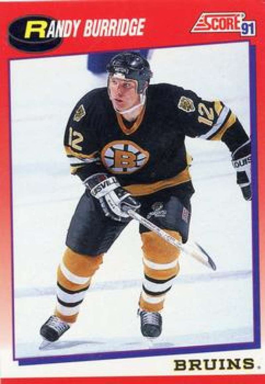 1991-92 Score Canadian Bilingual #102 Randy Burridge NM-MT  Boston Bruins 