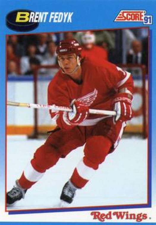 1991-92 Score Canadian Bilingual #412 Brent Fedyk NM-MT  Detroit Red Wings 