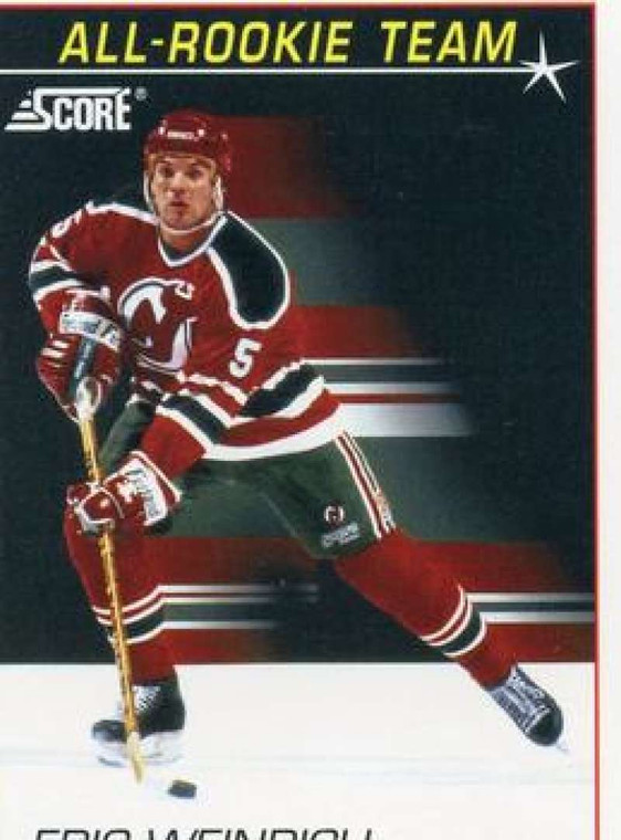 1991-92 Score American #350 Eric Weinrich ART NM-MT New Jersey Devils 