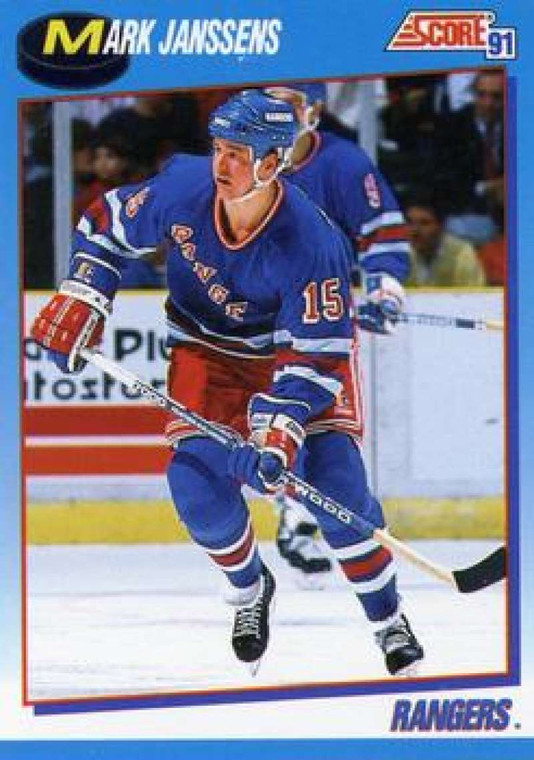 1991-92 Score Canadian Bilingual #421 Mark Janssens NM-MT  New York Rangers 