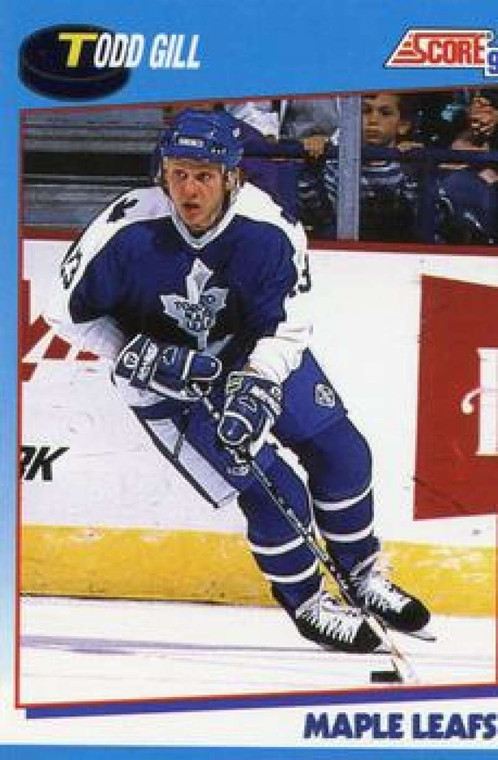 1991-92 Score Canadian Bilingual #521 Todd Gill NM-MT  Toronto Maple Leafs 
