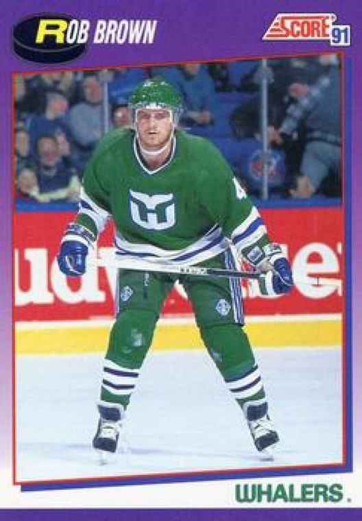 1991-92 Score American #246 Rob Brown NM-MT Hartford Whalers 