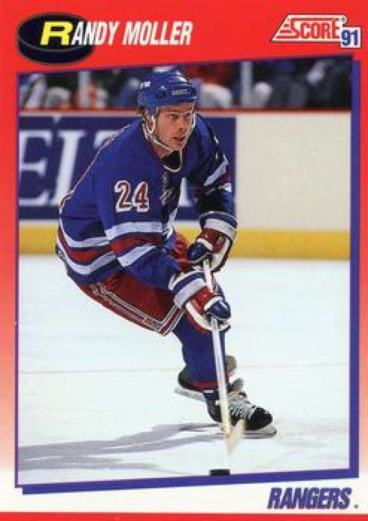 1991-92 Score Canadian Bilingual #79 Randy Moller NM-MT  New York Rangers 