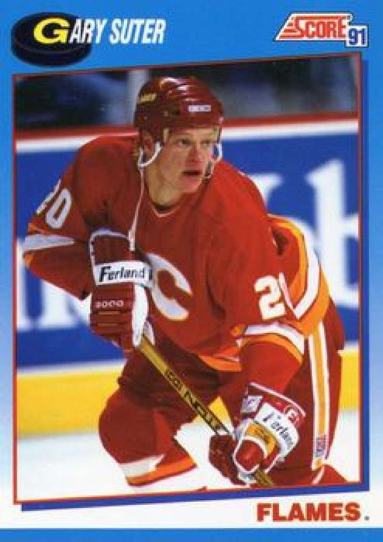 1991-92 Score Canadian Bilingual #464 Gary Suter NM-MT  Calgary Flames 