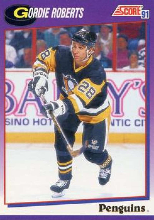 1991-92 Score American #439 Gordie Roberts NM-MT Pittsburgh Penguins 