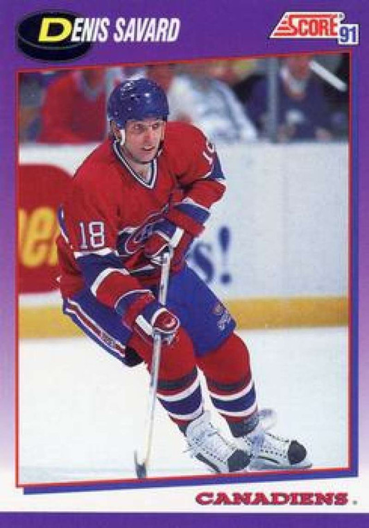1991-92 Score American #165 Denis Savard NM-MT Montreal Canadiens 
