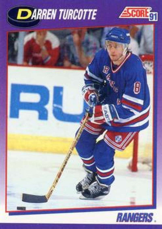 1991-92 Score American #196 Darren Turcotte NM-MT New York Rangers 