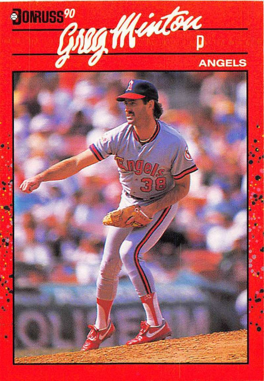 1990 Donruss #116 Greg Minton NM-MT California Angels 