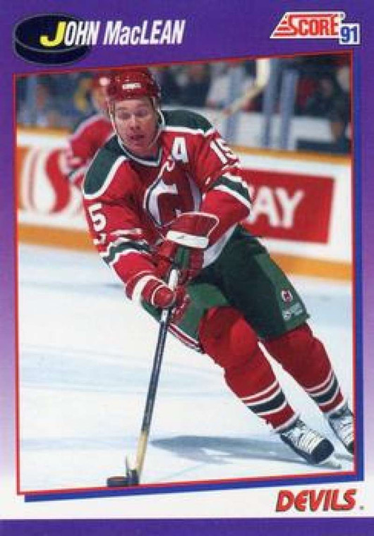 1991-92 Score American #210 John MacLean NM-MT New Jersey Devils 