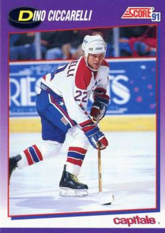 1991-92 Score American #128 Dino Ciccarelli NM-MT Washington Capitals 