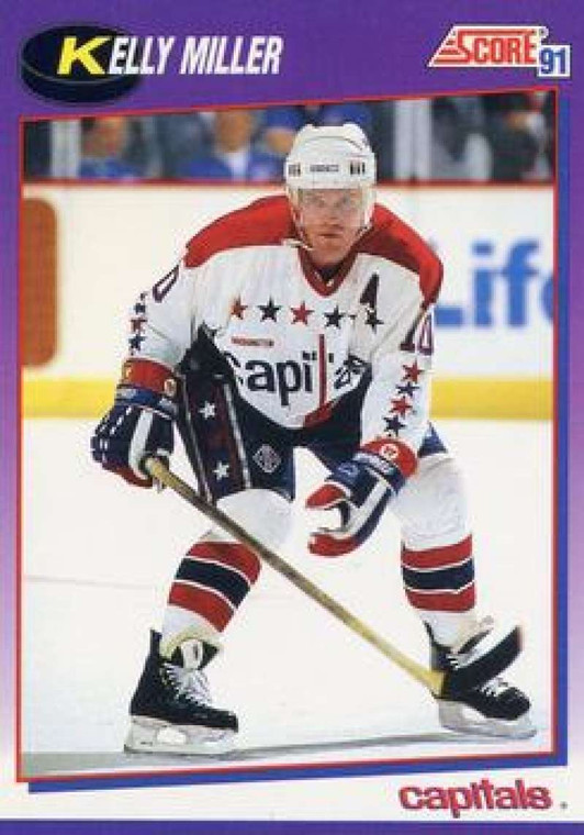 1991-92 Score American #81 Kelly Miller NM-MT Washington Capitals 