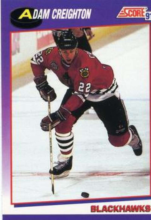 1991-92 Score American #265 Adam Creighton NM-MT Chicago Blackhawks 