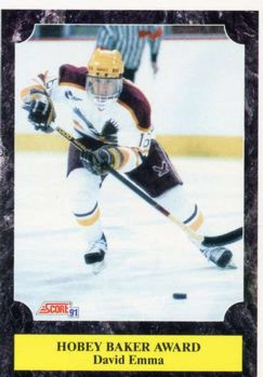 1991-92 Score American #330 David Emma NM-MT RC Rookie 