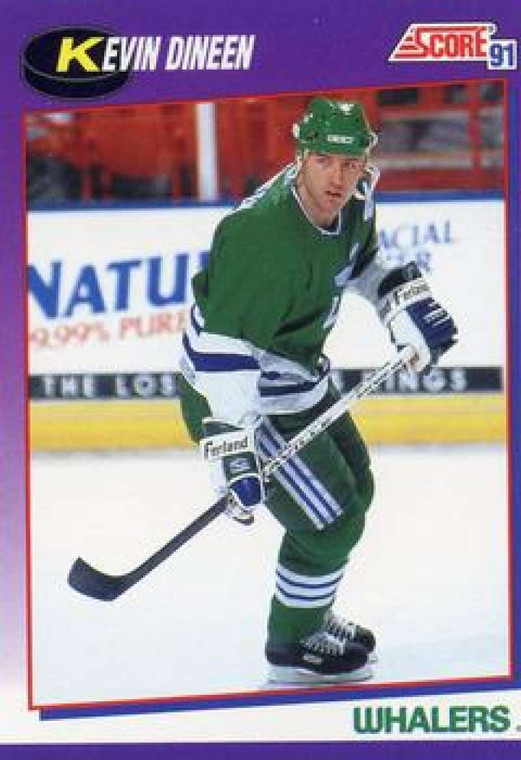 1991-92 Score American #118 Kevin Dineen NM-MT Hartford Whalers 