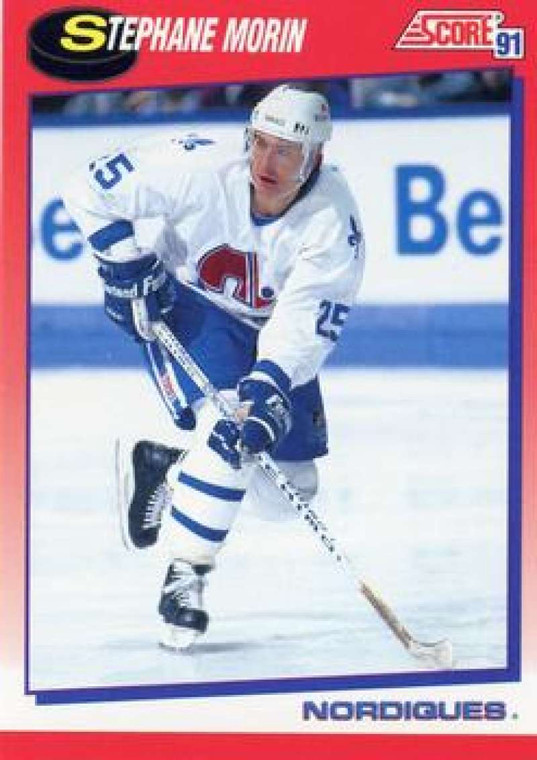 1991-92 Score Canadian Bilingual #254 Stephane Morin NM-MT  Quebec Nordiques 