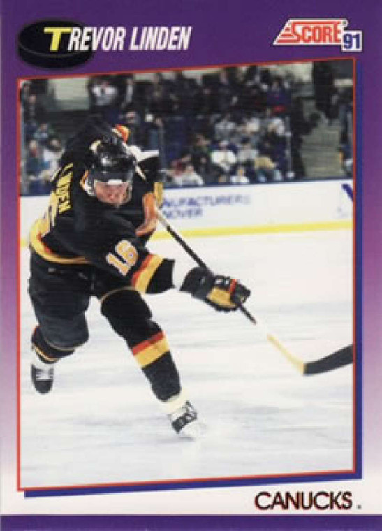 1991-92 Score American #8 Trevor Linden NM-MT Vancouver Canucks 