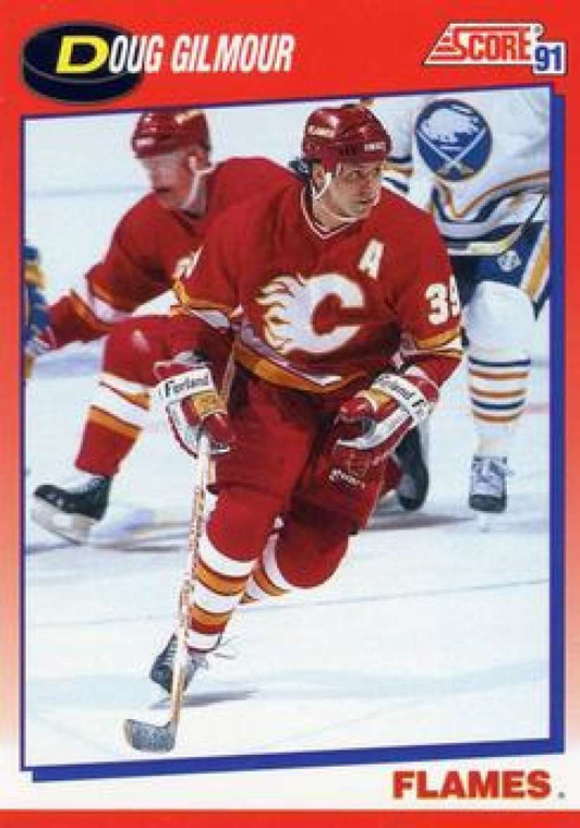 1991-92 Score Canadian Bilingual #218 Doug Gilmour NM-MT  Calgary Flames 