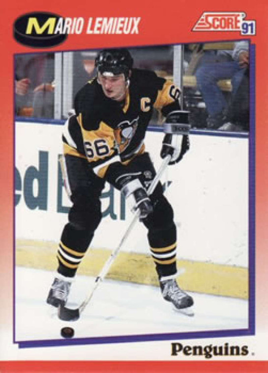 1991-92 Score Canadian Bilingual #200 Mario Lemieux NM-MT  Pittsburgh Penguins 