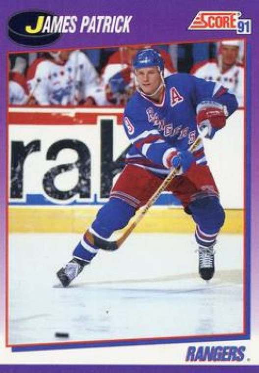 1991-92 Score American #230 James Patrick NM-MT New York Rangers 