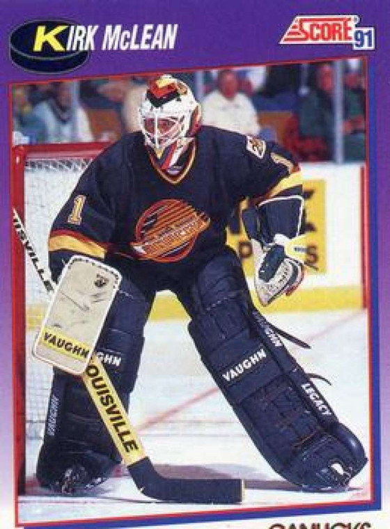 1991-92 Score American #261 Kirk McLean NM-MT Vancouver Canucks 