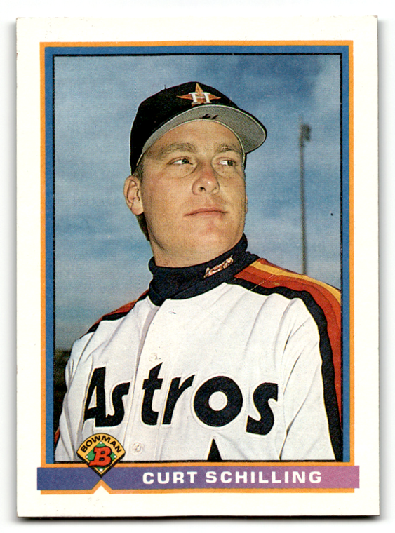 1991 Bowman #560 Curt Schilling VG Houston Astros 