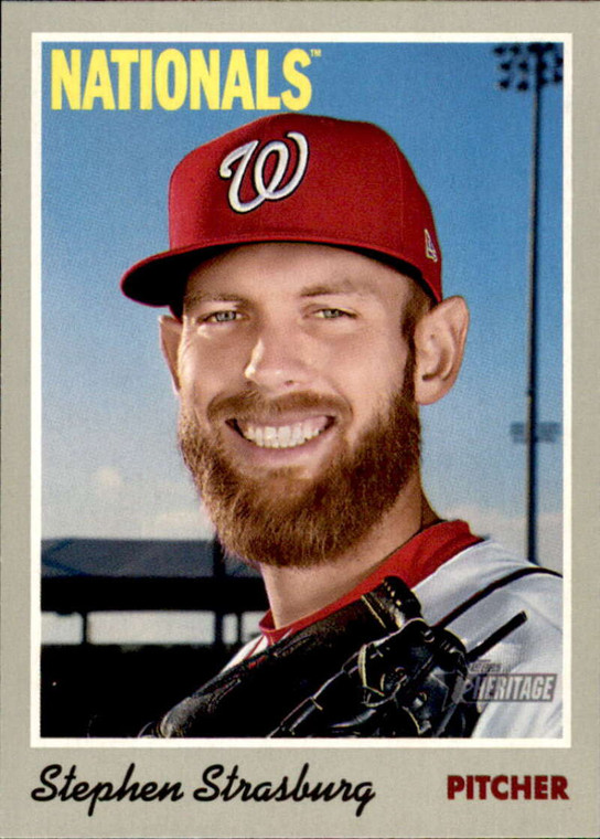 2019 Topps Heritage #106 Stephen Strasburg NM-MT  Washington Nationals 