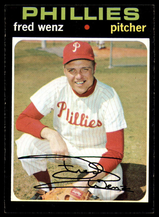 1971 Topps #92 Fred Wenz VG Philadelphia Phillies 